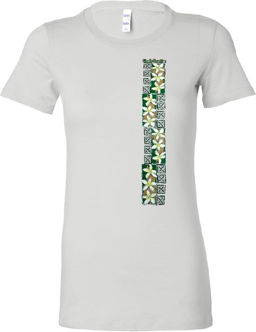 Plumeria Vert Fitted Ladies T