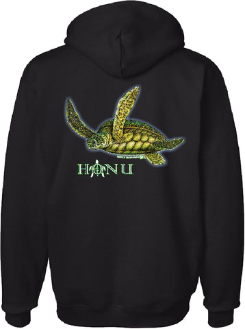 Green Honu Hoody