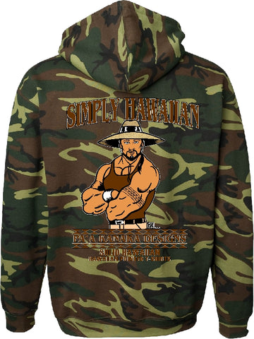 PA'A KANAKA DESIGNS Brown - Camo Hoody