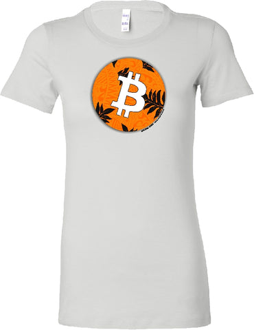 BitCoin Hawaiian Style Ladies T