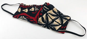 Simply Hawaiian Face Mask - Aloha Red Black