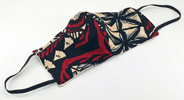 Simply Hawaiian Face Mask - Aloha Red Black