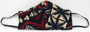 Simply Hawaiian Face Mask - Aloha Red Black