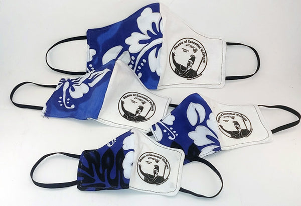 Simply Hawaiian Face Mask - Blue White