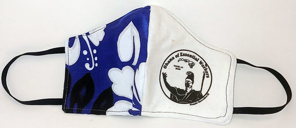 Simply Hawaiian Face Mask - Blue White
