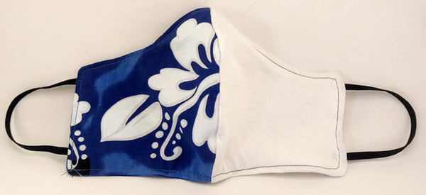 Simply Hawaiian Face Mask - Blue White