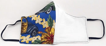 Simply Hawaiian Face Mask - Blue Woody