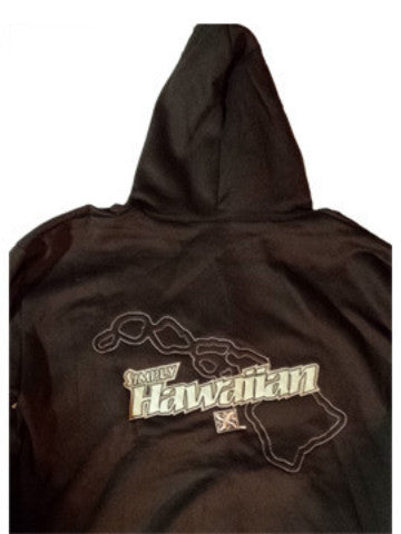 Simply Islands Embroidered Brown Full Zip