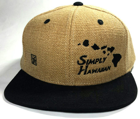 Burlap Islands Black Snap Back