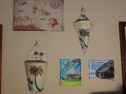 Hawaiian Islands 17 3/4 inches X 11 3/4 inches Canvas