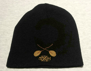 Paddle Beanie 8 inch Black