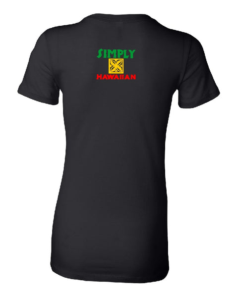 Don't Mistake My Aloha For Flirting - Red Gold Green print