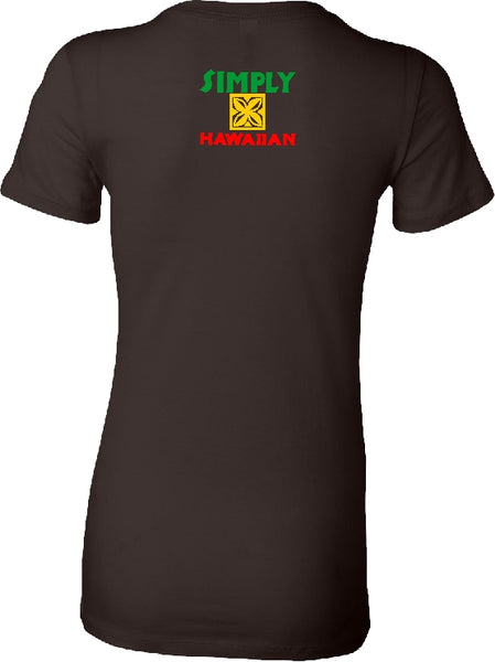 Don't Mistake My Aloha For Flirting - Red Gold Green print