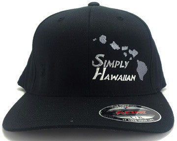 Grey Islands Black FlexFit hat