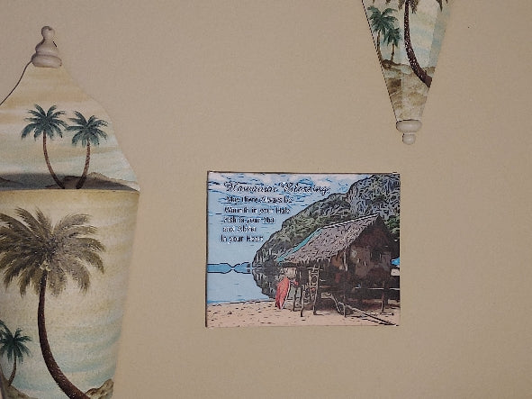 Hawaiian Blessing 7 1/4 inches X 9 1/4 inches Canvas