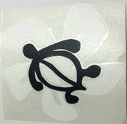 Honu Hibiscus white/black Sticker