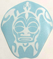 Tribal 2 Honu white Sticker