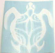 Tribal 4 Honu white Sticker