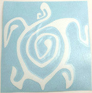 Tribal 5 Honu white Sticker