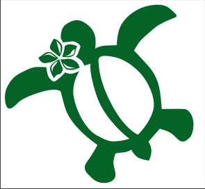 Honu Plumeria Sticker
