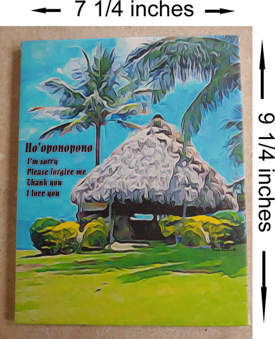 Ho'oponopono 7 1/4 inches X 9 1/4 inches Canvas
