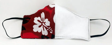Simply Hawaiian Face Mask - Red White