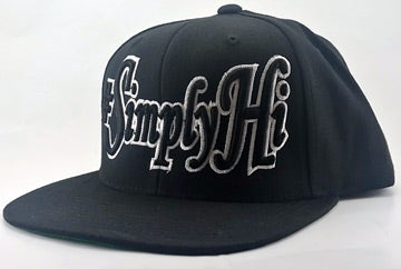 #SimplyHi Black and White Snap Back Flat Bill! NEW! FREE SHIPPING on this Hat!