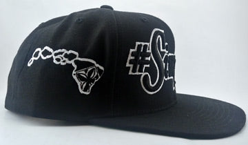 #SimplyHi Black and White Snap Back Flat Bill! NEW! FREE SHIPPING on this Hat!