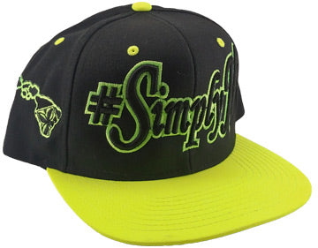 #SimplyHi Safety Green Snap Back Flat Bill! NEW! FREE SHIPPING on this Hat!
