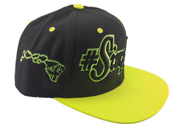 #SimplyHi Safety Green Snap Back Flat Bill! NEW! FREE SHIPPING on this Hat!