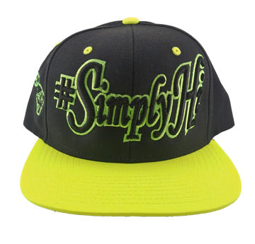 #SimplyHi Safety Green Snap Back Flat Bill! NEW! FREE SHIPPING on this Hat!