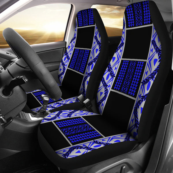 Maile Tribe Black Blue - Car Seat Covers