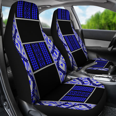 Maile Tribe Black Blue - Car Seat Covers