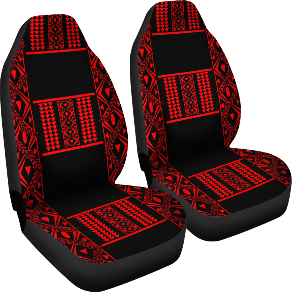 Maile Tribe Black Red - Car Seat Covers