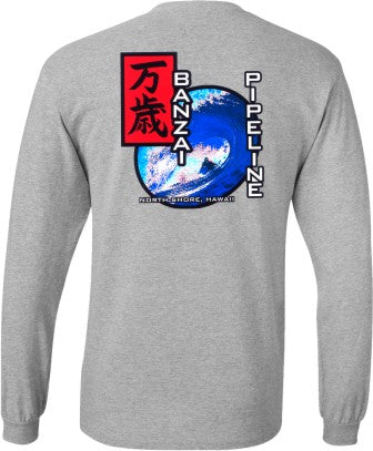 Banzai Pipeline North Shore Long Sleeve T