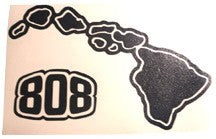 808 Hawaiian Islands Sticker MEDIUM SIZE 8 3/4 inches X 5 3/4 inches
