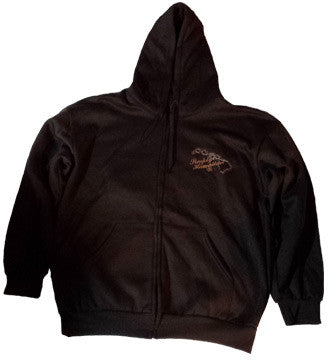 Simply Islands Embroidered Brown Full Zip