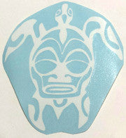 Tribal 2 Honu white Sticker