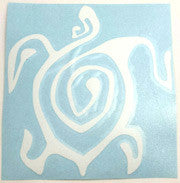 Tribal 5 Honu white Sticker