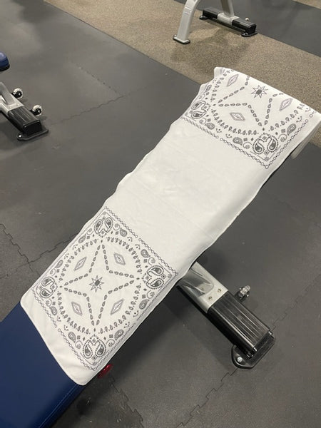 Workout Towel - Paisley Grey - 12 X 34