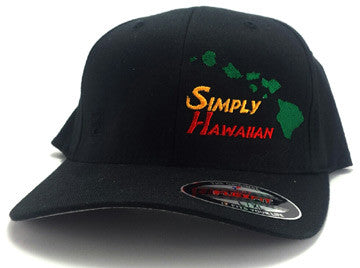 Rasta Islands Black FlexFit hat