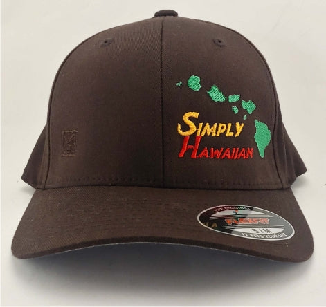 Rasta Islands Simply Hawaiian Brown FlexFit Hat