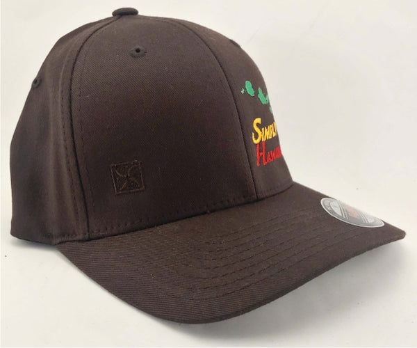 Rasta Islands Simply Hawaiian Brown FlexFit Hat