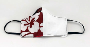 Simply Hawaiian Face Mask - Red White