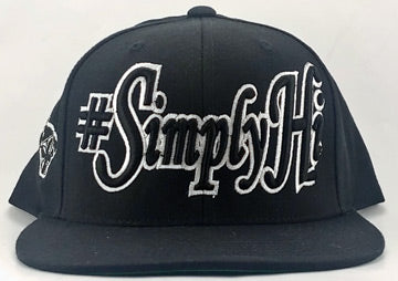 #SimplyHi Black and White Snap Back Flat Bill! NEW! FREE SHIPPING on this Hat!