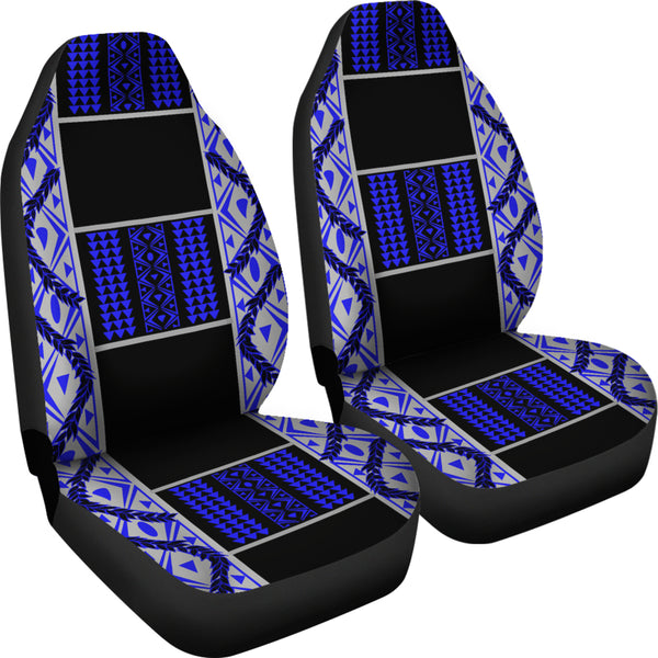 Maile Tribe Black Blue - Car Seat Covers